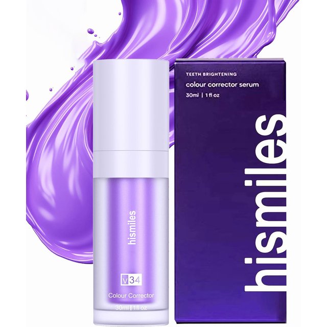 Purple Whitening Toothpaste Deep Cleaning Stain Removal Dentifrice Freshing Breath Oral Care Essentials for Home Daily Life 30ml