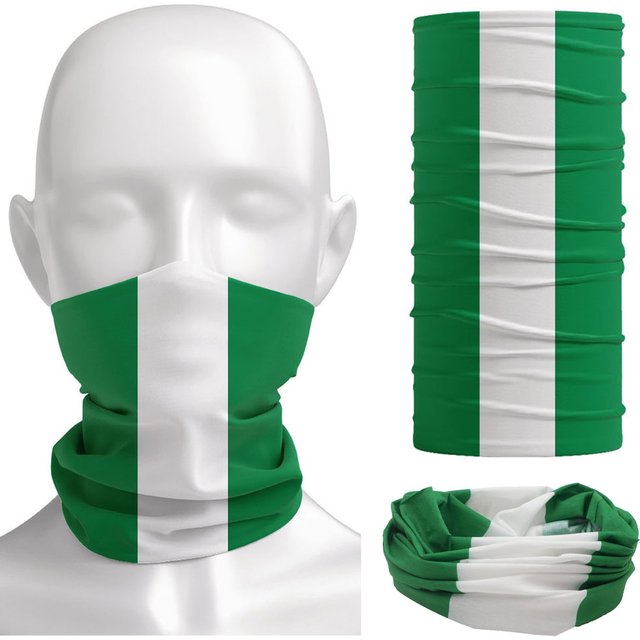 Bandana drapeau du Nigeria pour femmes, guêtre de cou, cagoule de Camping pour hommes, cyclisme, Protection UV, écharpe de randonnée, couverture faciale, foulard