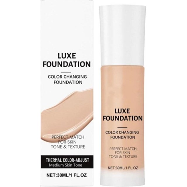 Intelligent Color Changing Foundation for All Skin Tones Matte Oil-Control Liquid Base Intelligent Tone Matching Makeup Conceale