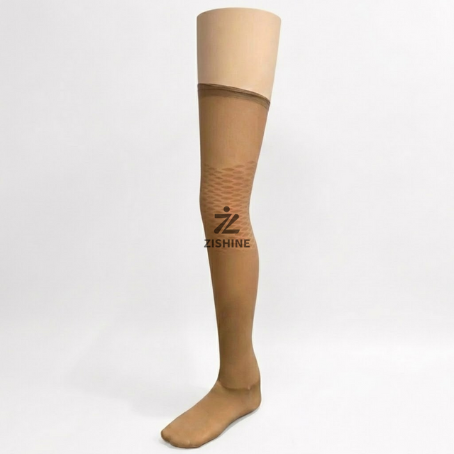 Ergonomic Prosthetic Stump Thigh Sleeve Waterproof EVA Padding Flexible Hollow Knee Joint Cosmetic Skin Cover