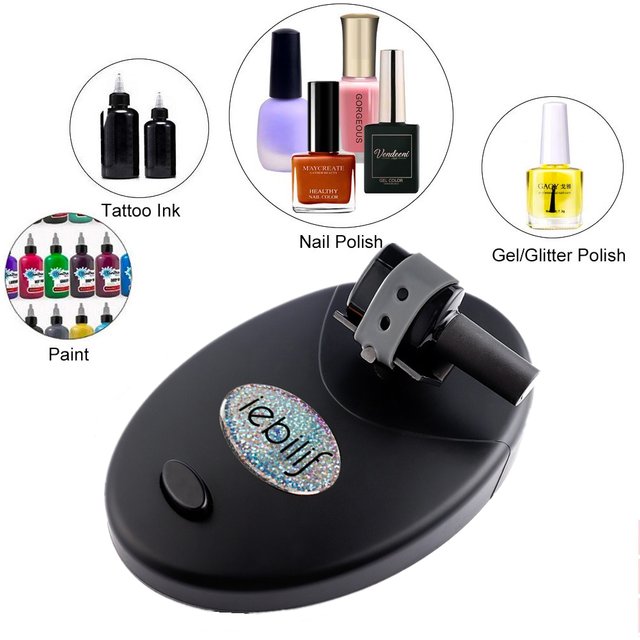 Electric Nail Polish Shaker Ink Paint Liquid Bottle Shaking Device Tattoo Ink Pigment Shaking Mixer Anti-Caking Shaking Machine