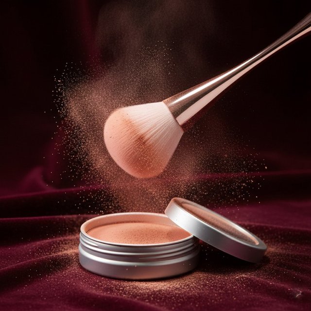 Brosse professionnelle moelleuse pour poudre libre, brosse synthétique douce pour Blush et réglage avec manche ergonomique en sablier, outil de maquillage