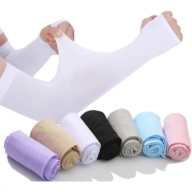 Summer Sunscreen Ice Sleeves for men and Women, Driving, Sunscreen, Cycling, Forearm Sleeves, UV Protection, Ice Silk Sleeves