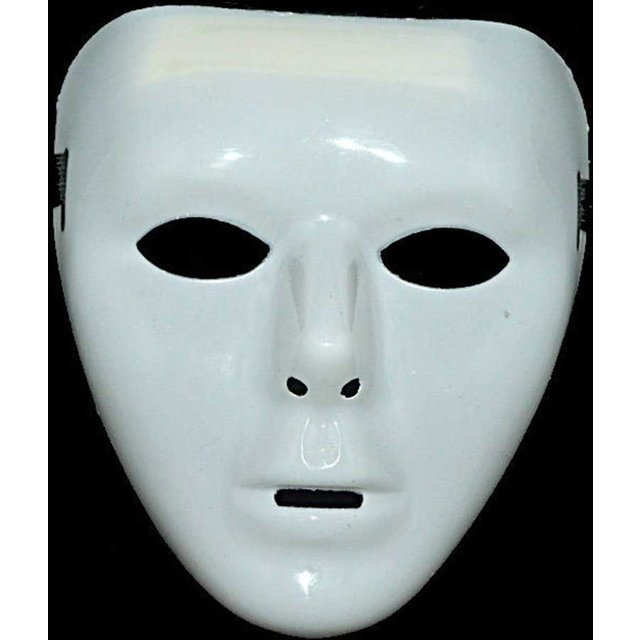1pcs Creative Female Scary White Blank Full Face Masks Fashion Halloween DIY Scary Mask Male Festive Party Decoration Masks New