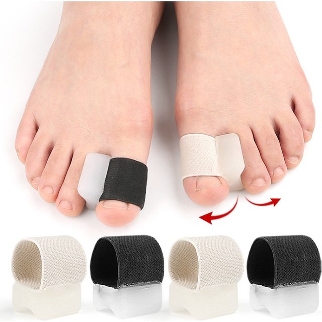 4pcs Toe Separator Single Hole Bunion Splint Straightener Corrector Foot Care Tools Soft Hallux Valgus Protector Orthotics