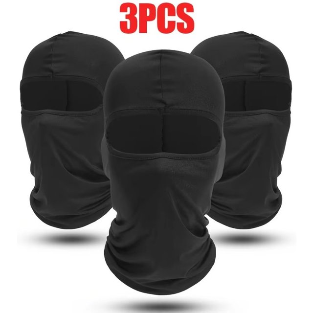 1/3pcs Ski Mask for men Full Face Mask Balaclava Black Ski Masks Covering Neck Gaiter