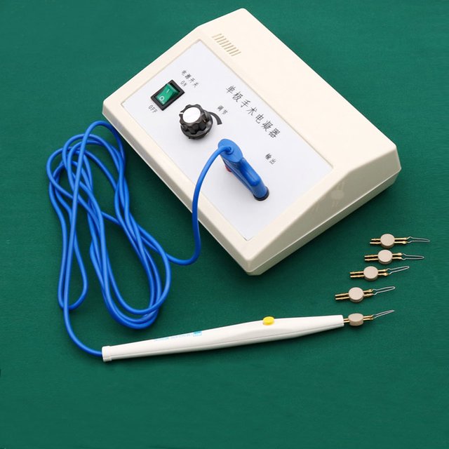 Bipolar Electrocoagulation Double Eyelid Pen Hemostat Cosmetic Plastic Surgery Single Pole Handle Wiring Coagulator