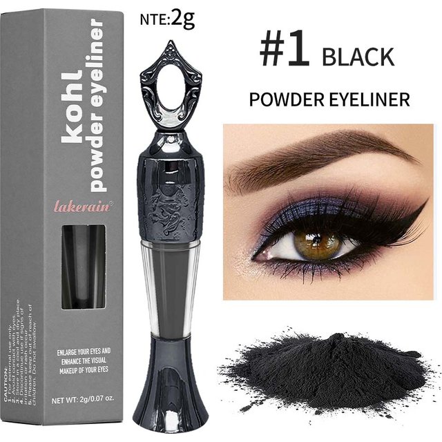 Kohl – Eyeliner en poudre longue durée, couleur pour les yeux, doux et respectueux de la peau,