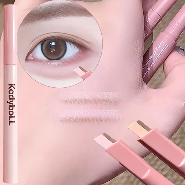 Dual-Tone Under-Eye Matte Highlighting Shadow Pencil Nude Beige Brown Brightening Cream Lying Silkworm Eyeliner Aegyo Sal Pen