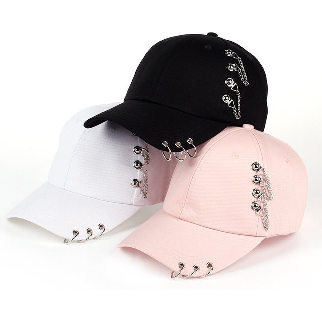 Unisex Side Iron Ring Baseball Caps Spring and Autumn Outdoor Adjustable Casual Hat Sunscreen Hat