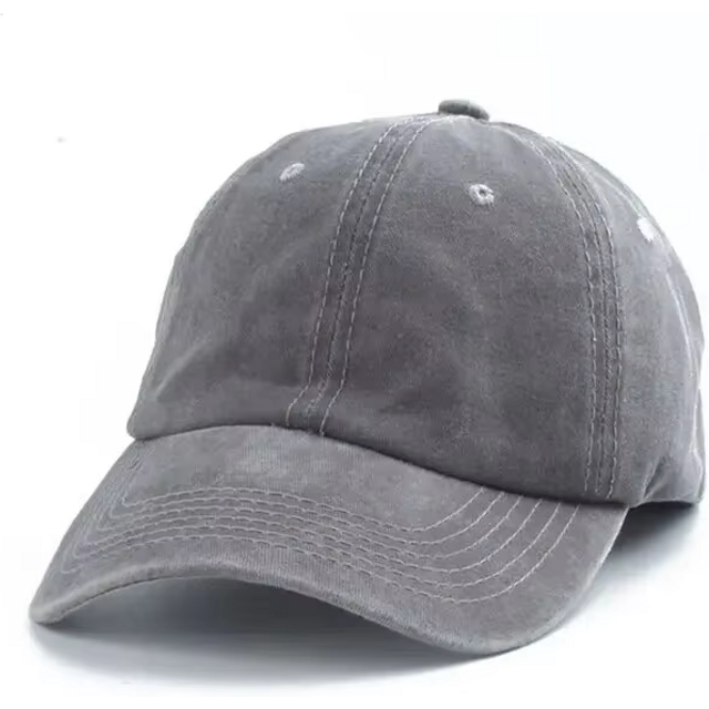 Four Seasons Sunscreen Solid Color Trend Retro Denim Baseball Hat Korean Version Sunhat Simple Fashion Cap