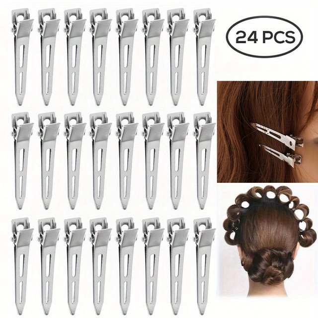 24pcstProfessional Ladies Salon Fixed hair No Bend hair Pin Curl Hairclip Makeup No Crease Hair Clip Hairdressing Styling Tool