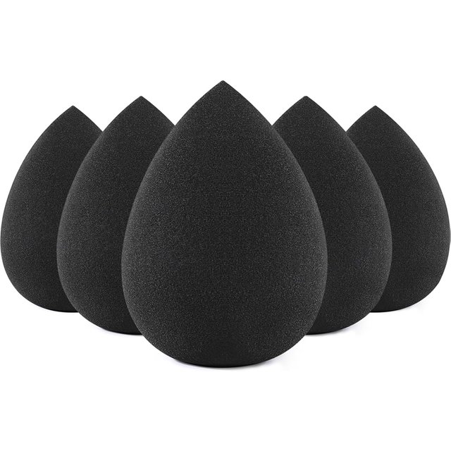 5/10/15/20/30Pcs Fashion Waterdrop Black Makeup Tools Cosmetic Puff Blending Sponges Foundation Powder Puff Makeup Sponge