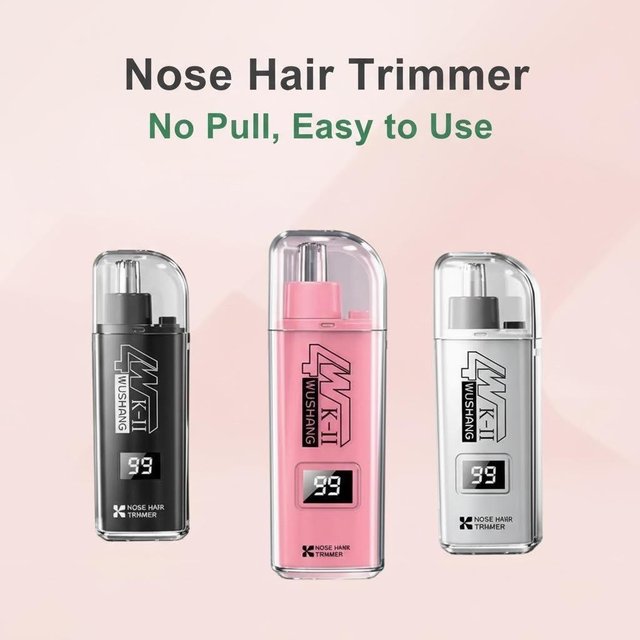 Portable Electric Nose Hair Trimmer Unisex Washable Nose Ear Hair Removal Grooming Cleaning Tool