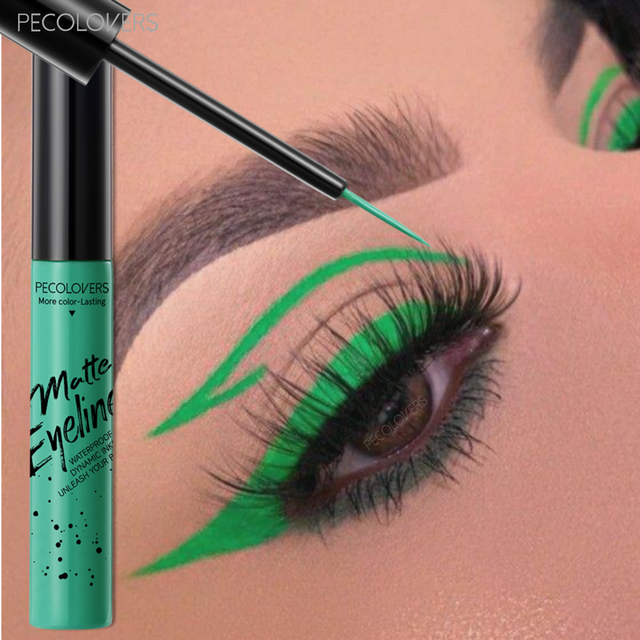 Colorful Liquid Eyeliner Ultra Fine Felt Tip Quick Dry Smudge Proof High Pigment Pastel Candy Shades Fantasy Eye Makeup