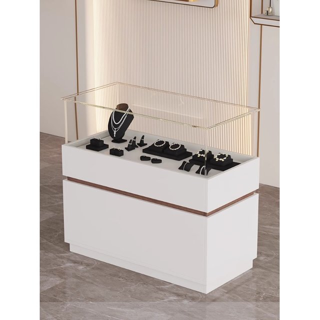 Glass Display Cabinet Jewelry Counter Mobile Phone Sample Display Jewelry Shopping Mall Exhibition Custom Cosmetics Booth