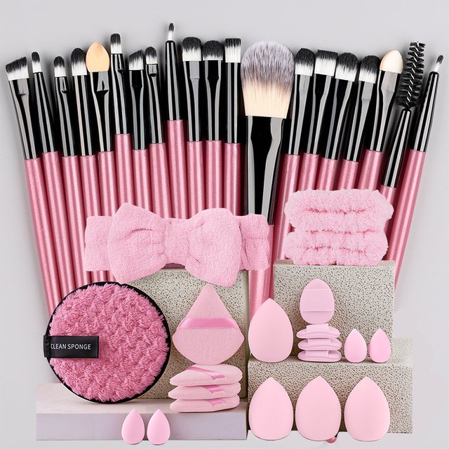 Make-up Pinsel Set 20-teilig Weiche Flauschige Lidschatten-Pinsel Kosmetik Foundation Puder Highlighter Blending Beauty Tool für Anfänger