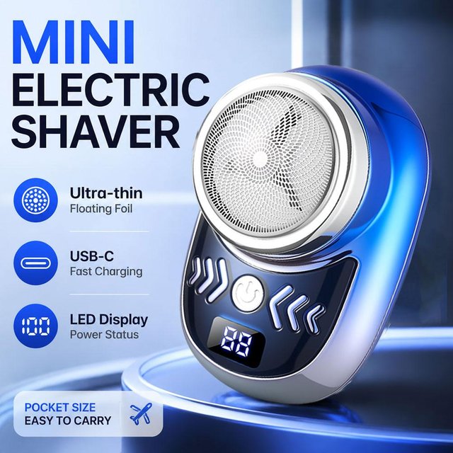 Mini Electric Shaver Portable Pocket Razor for men Rechargeable USB Wet Dry Shaving Machine Face Beard Trimmer Tool