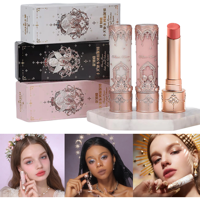 Flower Knows Little Angel Collection Lipstick Velvet Matte Waterproof Long Lasting Lip Gloss Makeup Moisturizing Soft Texture