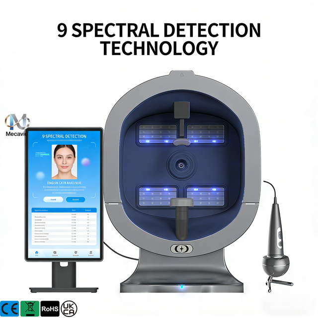 15.6 Inch AI Skin Analyzer Machine Multispectral Imaging Facial Scalp Detector Multi Language Beauty Salon Skin Condition Testin