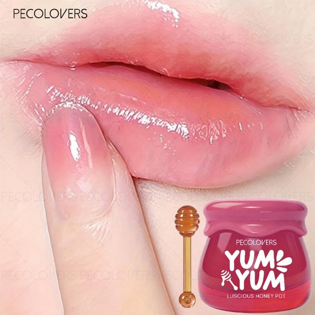 1PC Honey Pot Lipstick Can Moisturize Lips for A Long Time. It Can Be Overlapped and Applied To Nourish Lips and Lip Cosmetics