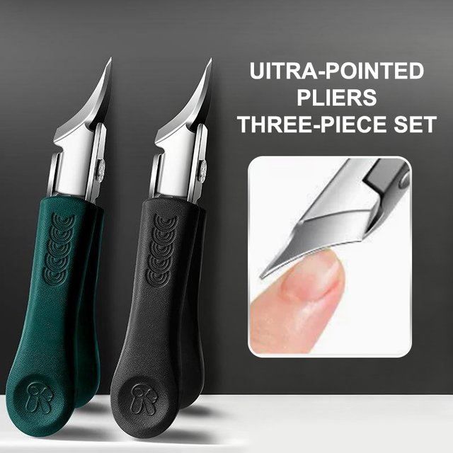 ·NewSlanted Pointed Nail Clippers Anti-Splash Thick Nail Clipper Toenail Pliers Nail Scissors Toenail Pliers Nail Care Tool·