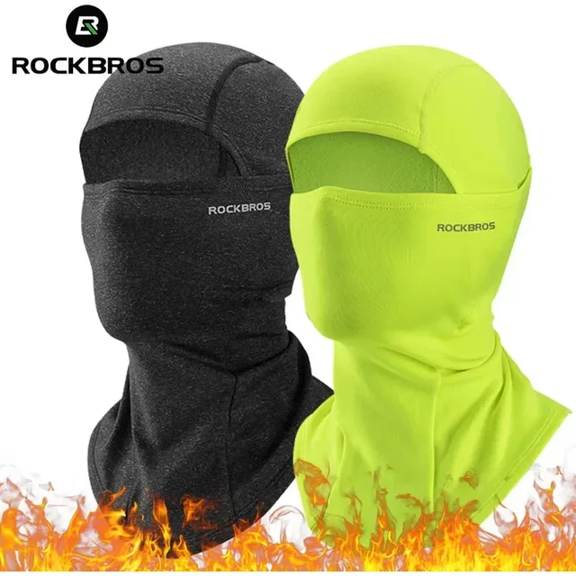 ROCKBROS Keep Warm Balaclava Winter Women Men's Motorcycle Bike Helmet Inner Cap Cycling Skiing Face Mask Thermal Windproof Hat