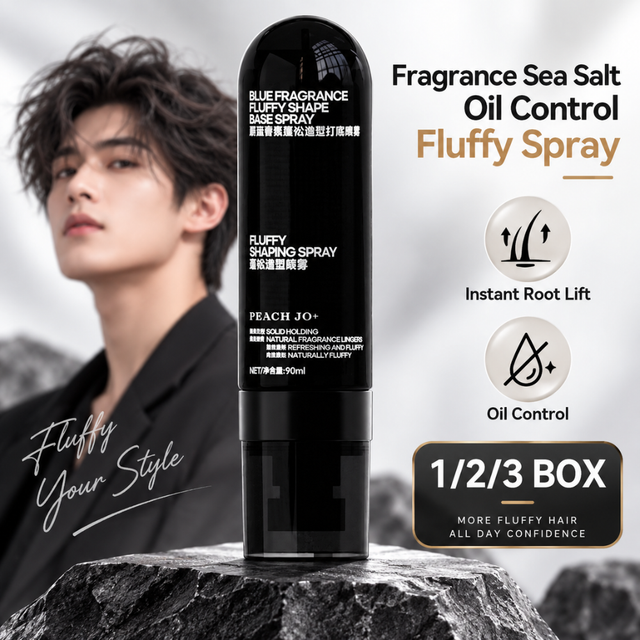 Spray volumisant pour cheveux au sel marin 90 ml, contrôle de l'huile, brume coiffante volumisante, fini mat, tenue longue durée pour cheveux fins et clairsemés