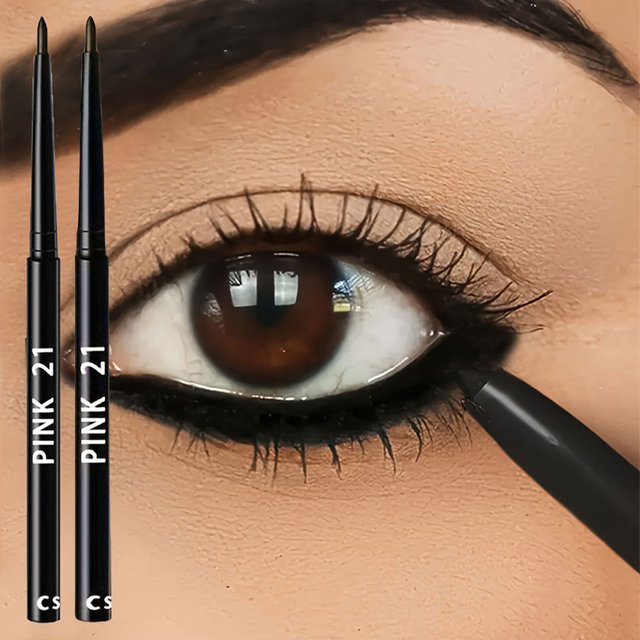 Crayons Eyeliner noirs imperméables et résistants à la sueur, 2 pièces, longue durée, anti-taches
