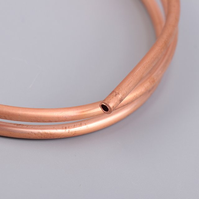 1Meter Copper Soft Copper Tube Coil OD 1.6~5.0mm ID 0.5~1.0mm Pure Coppers Wire Pipe Airs Conditioner Cooling DIY Crafts