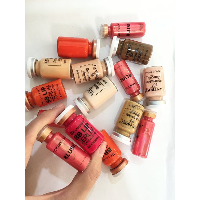 3PCS Semi-permanent BB Lips Cream Glow Serum Face Blush Sunscreen Concealer Foundation Skin Rejuvenate Moisturizing Makeup Kit