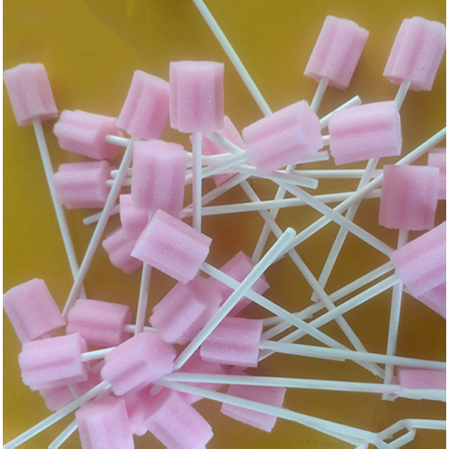 100pcs Disposable Cleaning Cleaner Swab Oral Care Sponge Swab Tooth Cleaning Mouth Swabs With Stick Sponge Head