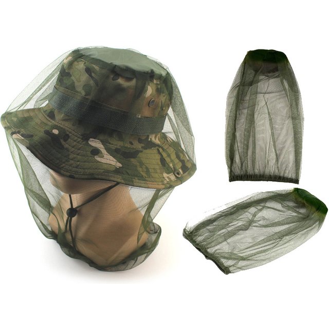 Masque facial de tête d'extérieur, couverture en filet, couverture anti-moustiques, casquette de moustiquaire, couverture de tête respirante en maille, casquettes de pêche