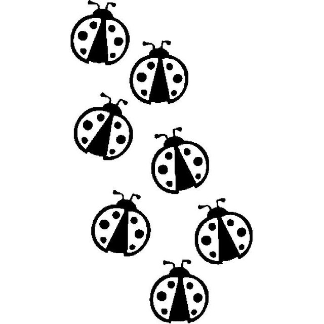 Car sticker cute ladybug creative body exterior accesssories motorcycle sticker PVC waterproof sunscreen 20CM