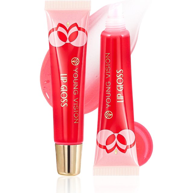 6color Long lasting Moisturizing Mirror Lip Oil, Fruit Flavor, Pudding Lip Moisturizing, Water Radiant Lip Honey