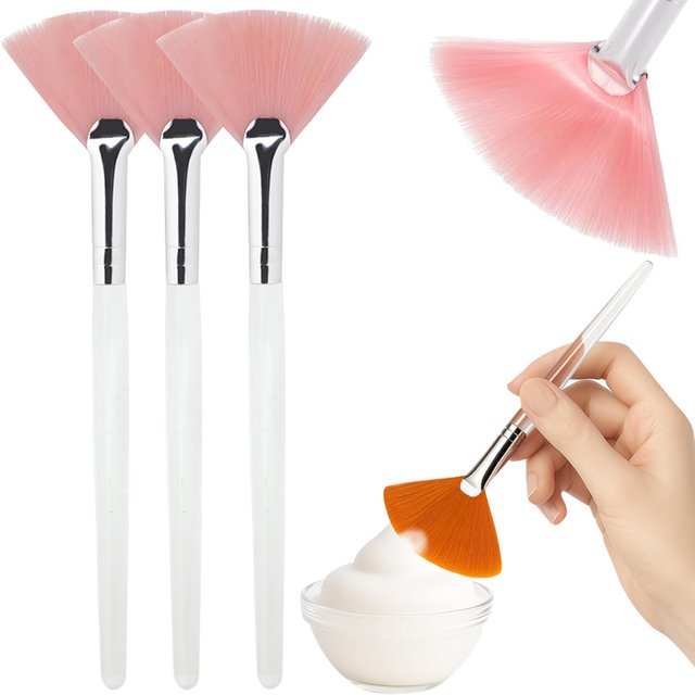 3/9 pièces ventilateur Facial masque brosses masque doux brosse applicateur esthéticienne masque Facial brosses pour femmes filles outils cosmétiques