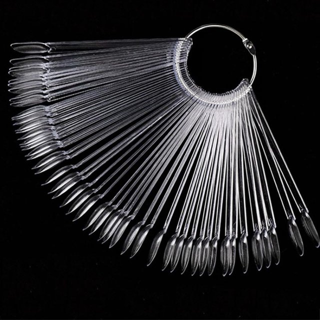 New 50PCS Nail Products Nail Fan Card Polish Card Nail PolishPractice Polish Color Plate MJSK01
