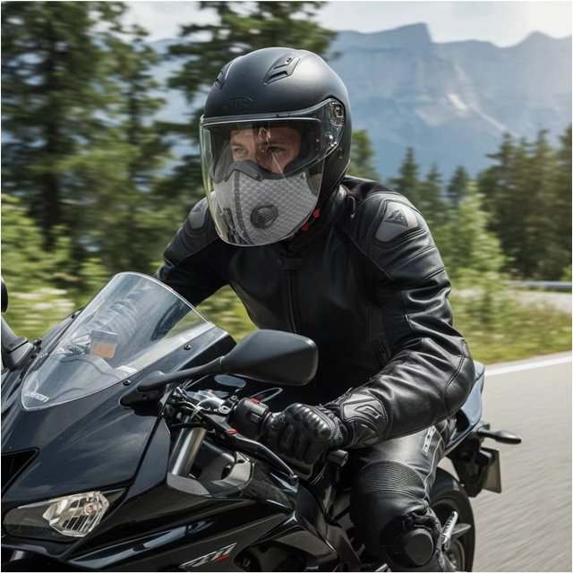 Warm Cycling Protective Mask Removable Shield Lens, Reusable Breathable Filtration Face Mask Dustproof for Outdoor Use