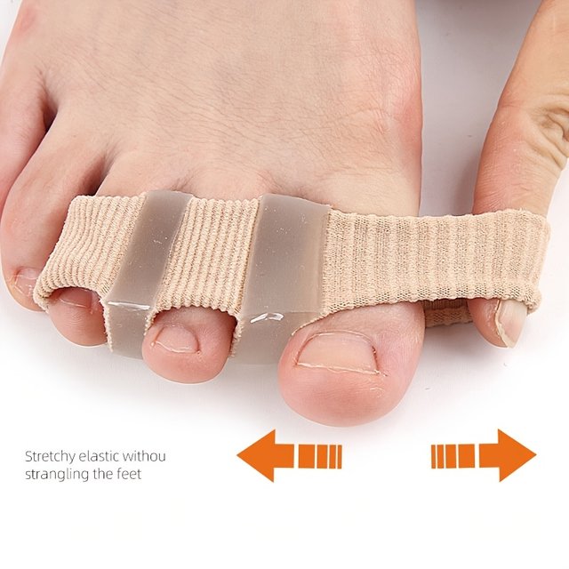 5-Hole Toe Separator Toe Separator Finger Corrector Thumb Bunion Straightener Foot Care Tool