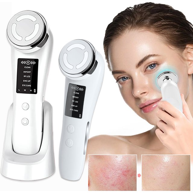 Masseur Facial à radiofréquence RF EMS, Machine de Lifting du visage à microcourant haute fréquence, dispositif de rajeunissement de la peau