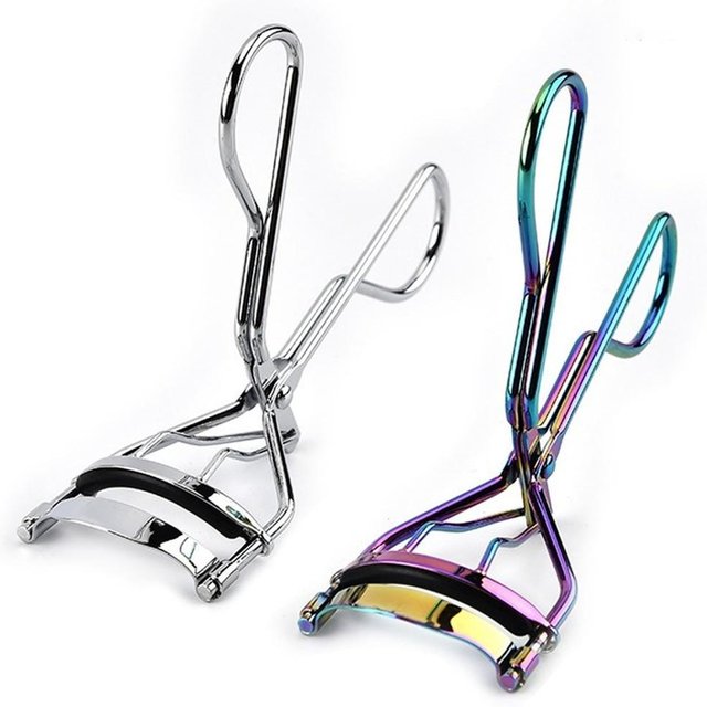 1 Piece Protable Colorful Eyelashes Curler Tweezer Curling Eye Lashes Clip Cosmetic Beauty Makeup Tool
