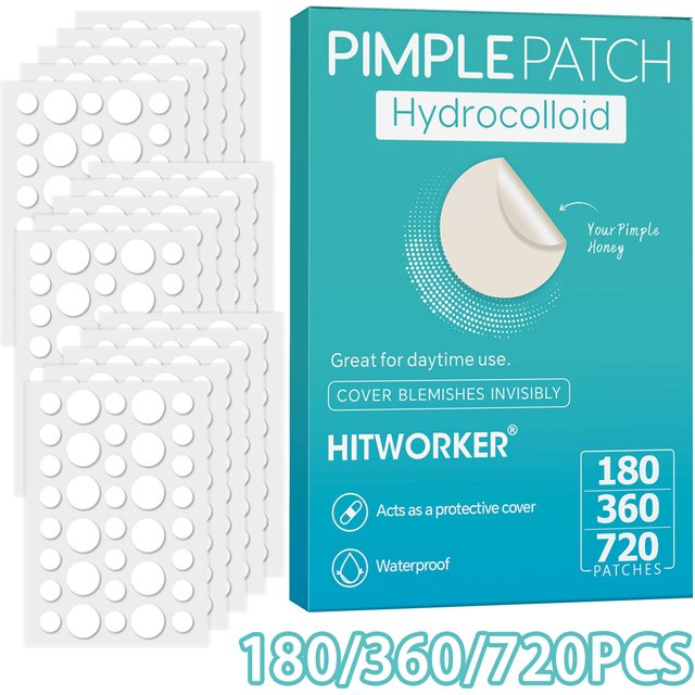 Hydrocolloid Acne Patch Facial Cleansing Care Essence, Tool Accessory, Invisible and Waterproof, Suitable for All Skin Types