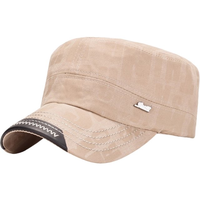 Fashion Anti-UV Fishing Hat Casual Retro Baseball Cap Outdoor Sunscreen Cotton Flat Top Hat Men Women Peaked cap