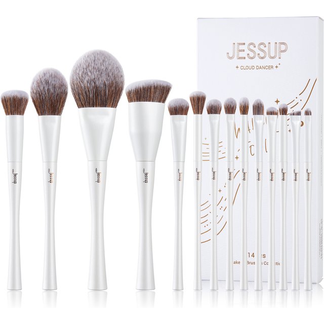Jessup Makeup Brushes Set,4-14pcs Make up Brushes,Premium Synthetic Foundation Concealer Powder Eyeshadow Blending Brush T343