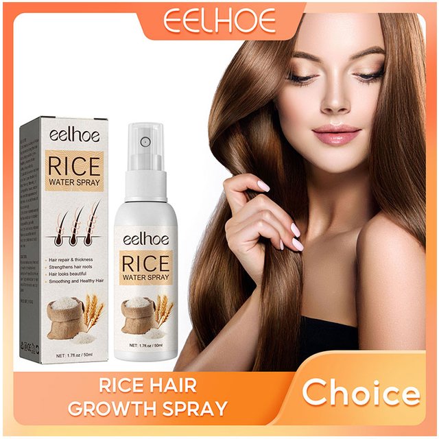 Hair Growth Spray Rice Serum Prevent Hair Loss Scalp Treatment Repair Damaged Nourish Roots Thinning Dense Hair Care Products