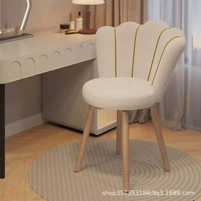 Hair makeup chair household backrest simple manicure stool light luxury senior girls bedroom dressing chair