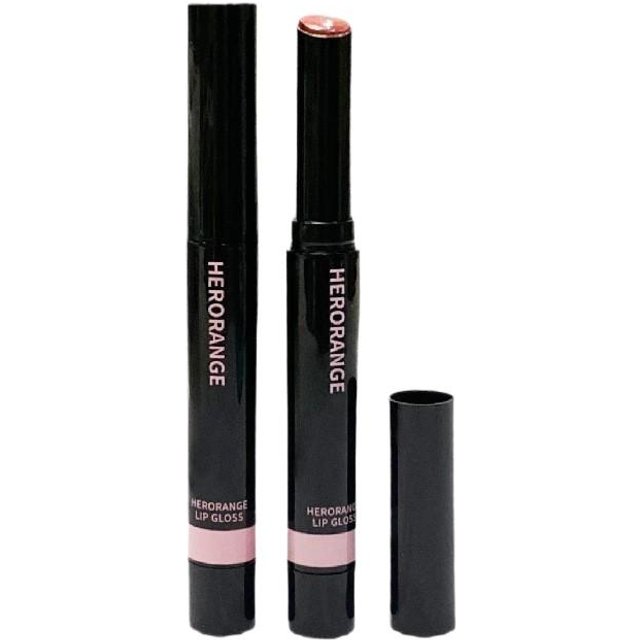 HERORANGE Mirror Jelly Solid Lip Gloss Peach Hydrating Moisturizing Clear Water Lip Glaze Moisture Lip Tint Makeup Cosmetics