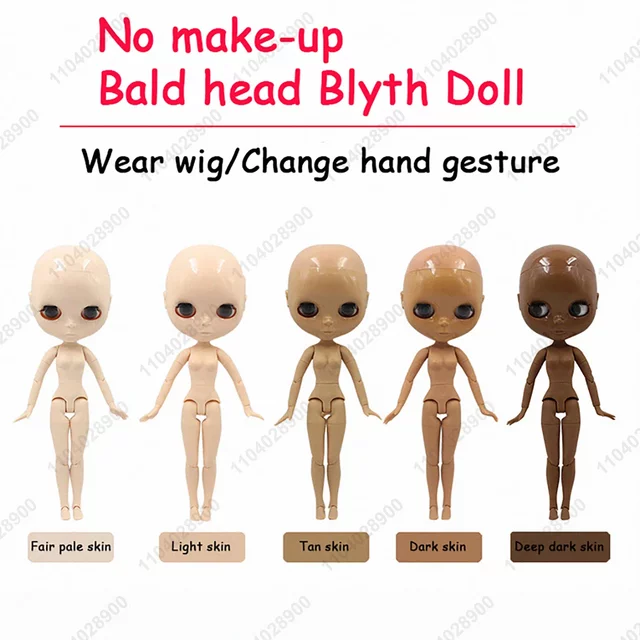 ICY DBS Blyth Doll 19 Joints 1/6 Body 30CM Doll Body No Wig Bald Head No Make-up DIY Make Up Practice Costume Doll Gift