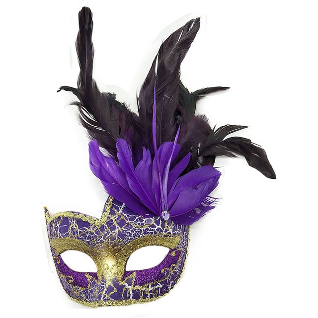 Feather Makeup Ball Ghost Festival Carnival Christmas Mask Performance Party Christmas Easter Halloween Mask Colors Available