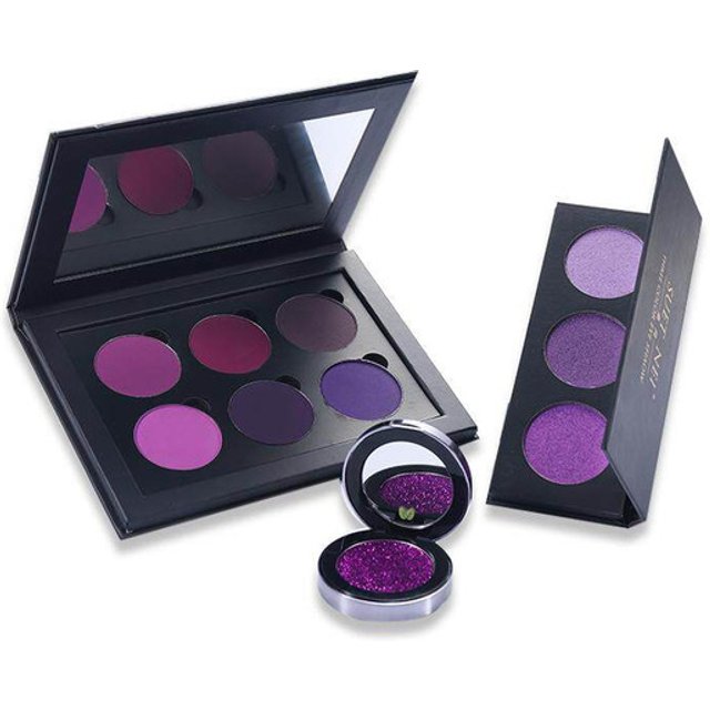 SUET NEI Mulberry Matte Single Eyeshadow Palette Dark Non-smudge Long-lasting Stage Light Purple Dual Color